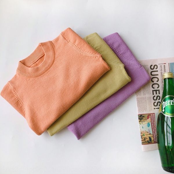 2019 candy-colored girl's round neck pullovercandy pullover sweater all-match soft waxy pullover sweater knitted shirt boysbase shirt, Blue
2019 candy-colored girl's round neck pullovercandy pullover sweater all-match soft waxy pullover sweater knitted shirt boysbase shirt, Blue