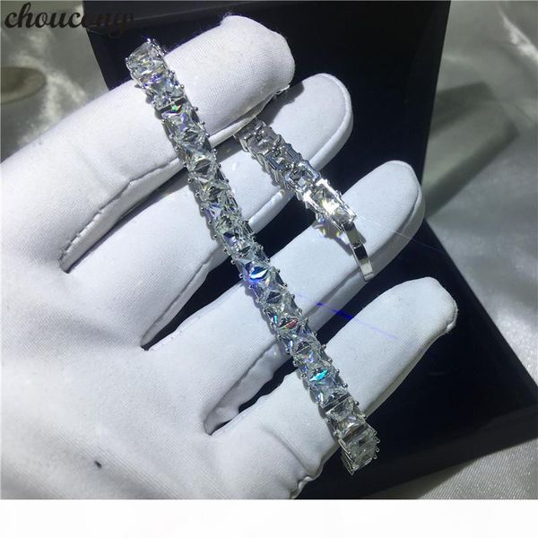 vecalon charm female white gold filled bracelets princess cut 5a zircon cz silver colors bracelet for women fashion jewerly, Black
vecalon charm female white gold filled bracelets princess cut 5a zircon cz silver colors bracelet for women fashion jewerly, Black