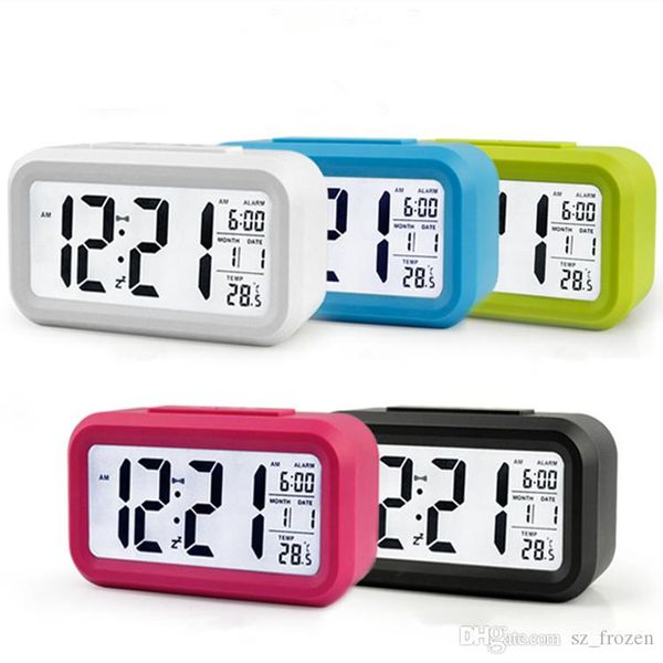 5 colors led digital lcd alarm clock time calendar thermometer snooze backlight clock a-666
5 colors led digital lcd alarm clock time calendar thermometer snooze backlight clock a-666