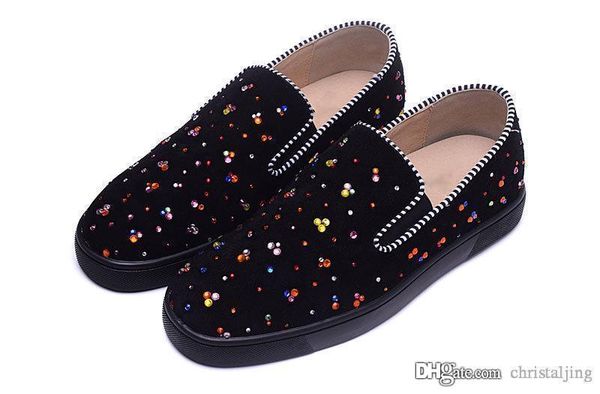 european and american brand new low help nightclub male high help set the runway show women shoe lovers red soles shoe rivet, Black
european and american brand new low help nightclub male high help set the runway show women shoe lovers red soles shoe rivet, Black