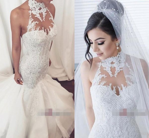 mermaid wedding dresses halter neck bridal gowns lace appliques plus size 4 6 8 10 12 14 16 18 20 22 24, White
mermaid wedding dresses halter neck bridal gowns lace appliques plus size 4 6 8 10 12 14 16 18 20 22 24, White