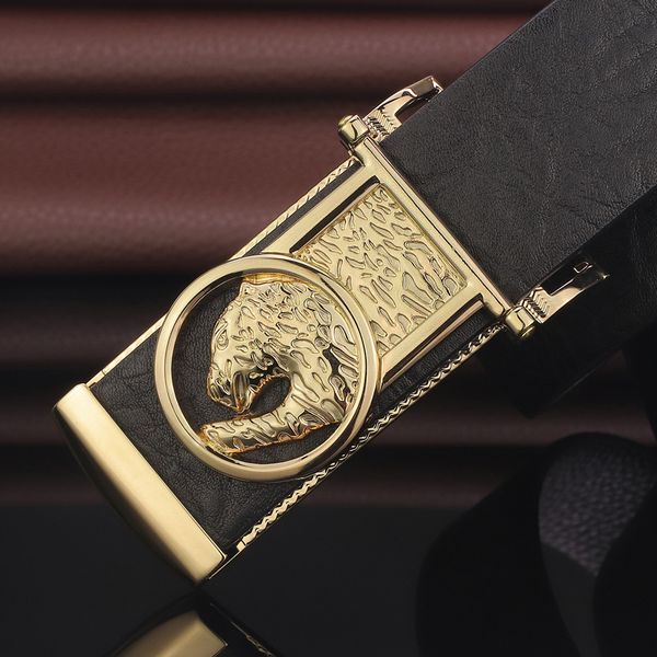 fashion panther buckle waist strap cowskin slide buckle full grain leather designer trousers belts men, Black;brown
fashion panther buckle waist strap cowskin slide buckle full grain leather designer trousers belts men, Black;brown