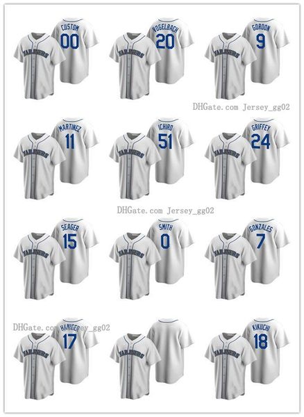 сиэтл моряки men women молодежный 15 кайл сигер 24 кен гриффи jr.2020 cooperstown коллекция главная бейсбол джерси, Black
сиэтл моряки men women молодежный 15 кайл сигер 24 кен гриффи jr.2020 cooperstown коллекция главная бейсбол джерси, Black