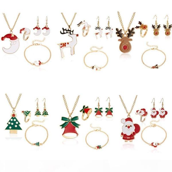christmas day jewelry sets cute christmas tree women four pieces set necklace ring bracelet earring for women, Silver
christmas day jewelry sets cute christmas tree women four pieces set necklace ring bracelet earring for women, Silver