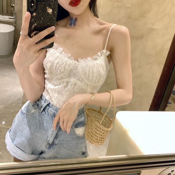 chic inside lace suspender female summer slim base shirt holiday short outside small camisole vest vest, Camo
chic inside lace suspender female summer slim base shirt holiday short outside small camisole vest vest, Camo