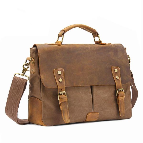 markroyal vintage crazy horse leather canvas messenger bags lapbriefcase crossbody satchel bag dropshipping
markroyal vintage crazy horse leather canvas messenger bags lapbriefcase crossbody satchel bag dropshipping