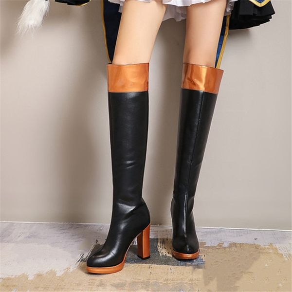 pxelena uniform 2020 зимняя женщины над коленом костюм косплей сапоги высокие каблуки обуви езда рыцарь высокие сапоги большой размер, Black
pxelena uniform 2020 зимняя женщины над коленом костюм косплей сапоги высокие каблуки обуви езда рыцарь высокие сапоги большой размер, Black