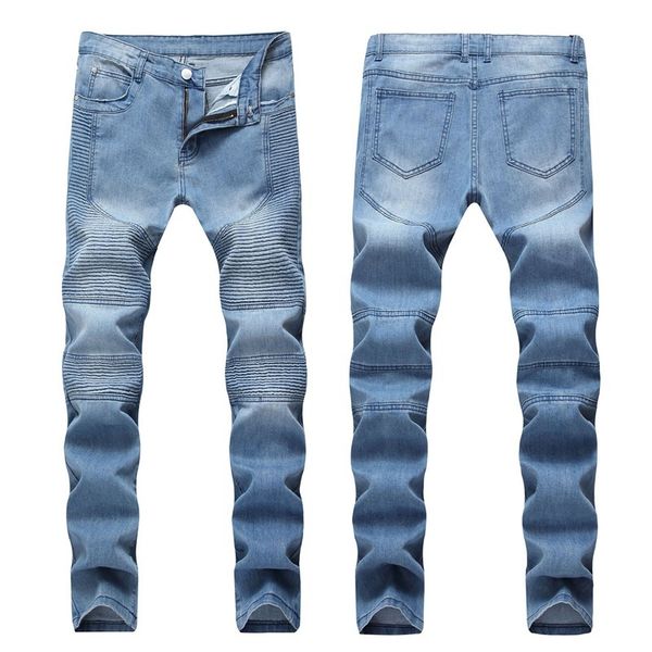 men distressed ripped skinny jeans fashion mens jeans slim motorcycle moto biker causal mens denim pants hip hop men jeans eono, Blue
men distressed ripped skinny jeans fashion mens jeans slim motorcycle moto biker causal mens denim pants hip hop men jeans eono, Blue