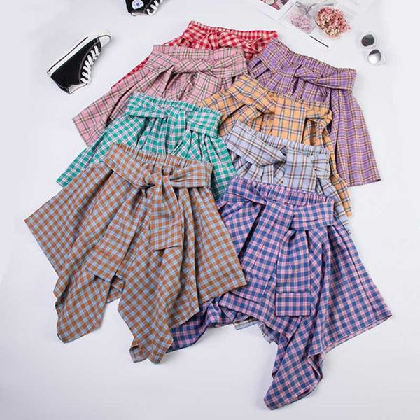 new 2020 cute korean style skort plaid summer mini irregular kawaii school girl skirt harajuku short skirt women streetwear c104, Black
new 2020 cute korean style skort plaid summer mini irregular kawaii school girl skirt harajuku short skirt women streetwear c104, Black