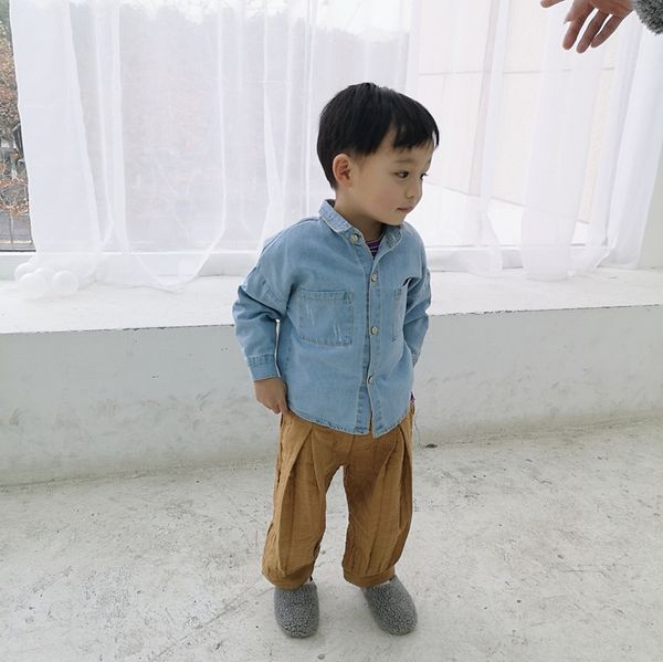 small melon 2019 new children's clothing children's wear korean style boys' and girls' sanding denim shirt infant denim, White;black
small melon 2019 new children's clothing children's wear korean style boys' and girls' sanding denim shirt infant denim, White;black