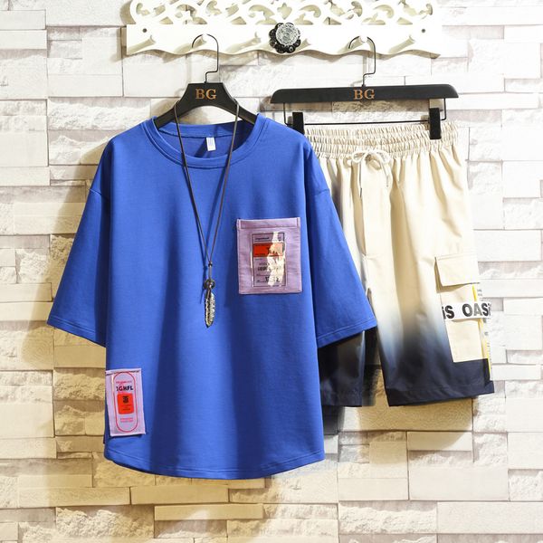 лето с коротким рукавом футболка + шорты trouers два piece set мужских sportwear брюки одежды tracksuit hip hop, Gray
лето с коротким рукавом футболка + шорты trouers два piece set мужских sportwear брюки одежды tracksuit hip hop, Gray
