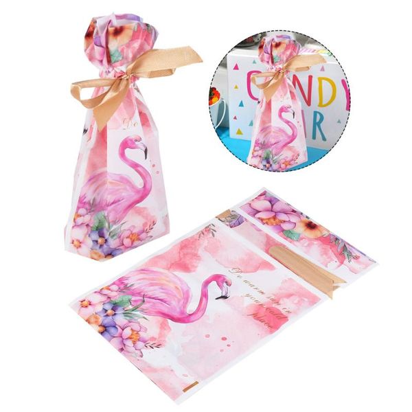 50pcs drawstring candy bag creative party bag plastic candy pouch flamingos patern biscuits packaging
50pcs drawstring candy bag creative party bag plastic candy pouch flamingos patern biscuits packaging