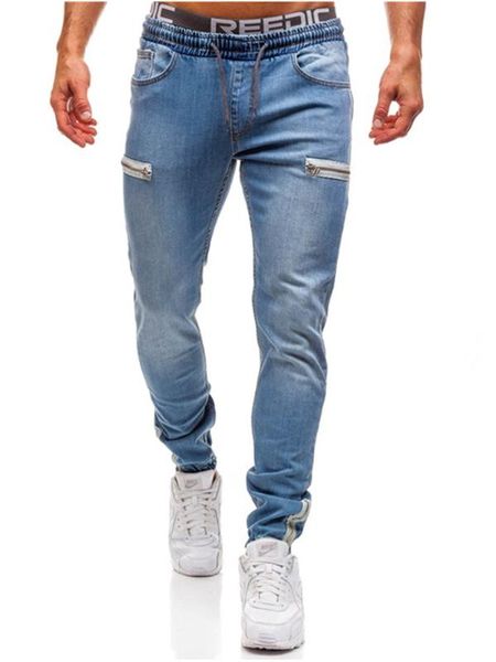 3 styles men stretchy skinny biker slim fit denim zipper pencil pants men casual jeans fashion leg zipper casual trousers, Blue
3 styles men stretchy skinny biker slim fit denim zipper pencil pants men casual jeans fashion leg zipper casual trousers, Blue