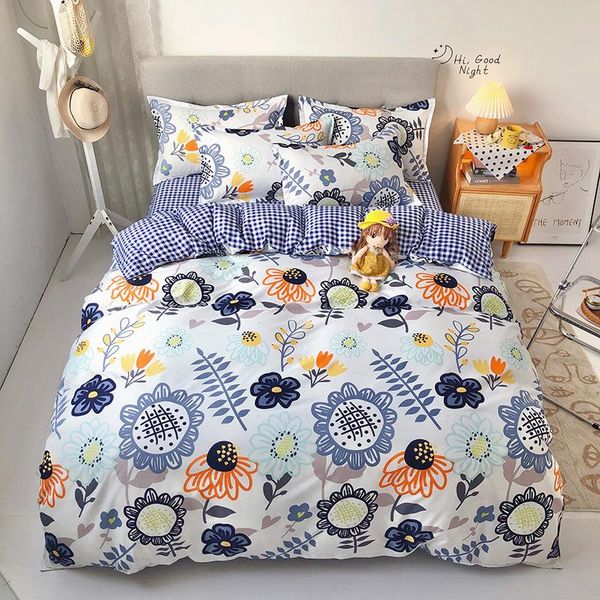 30simple fashion bedding set pure cotton double-sided pattern simplicity king size bed sheet, quilt cover pillowcase 4pcs
30simple fashion bedding set pure cotton double-sided pattern simplicity king size bed sheet, quilt cover pillowcase 4pcs