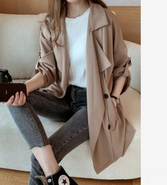 2020 spring and autumn new windbreaker korean waitmore windbreaker women's mid-length small thin fashion coat fashionable coat, Tan;black
2020 spring and autumn new windbreaker korean waitmore windbreaker women's mid-length small thin fashion coat fashionable coat, Tan;black