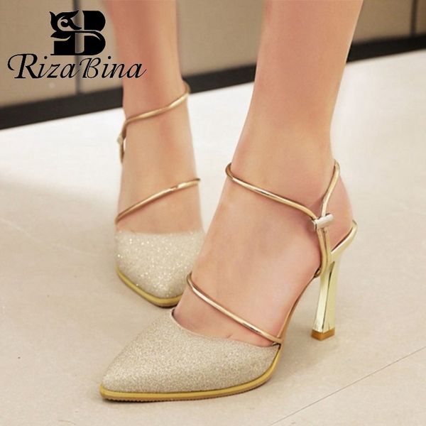 RIZABINA Size 30-43 Women Sandals Strange Heel Bling Women Summer Shoes Ankle Strap Party Wedding Fashion Shoes Footwear, Black
RIZABINA Size 30-43 Women Sandals Strange Heel Bling Women Summer Shoes Ankle Strap Party Wedding Fashion Shoes Footwear, Black