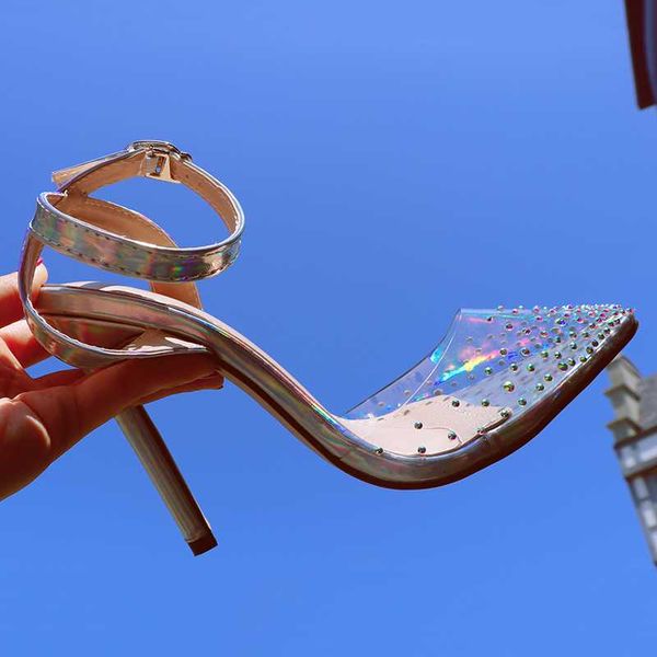 1kcenid fashion rhinestone pvc transparent shoes stilettos high heels sandals women pointed toe party silver party wedding shoes, Black
1kcenid fashion rhinestone pvc transparent shoes stilettos high heels sandals women pointed toe party silver party wedding shoes, Black