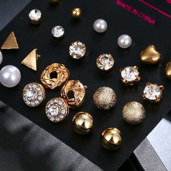 stud 12 pairs elegant zircon crystal earrings set for women ear studs jewelry heart pearls earring gold rhinestone, Golden;silver
stud 12 pairs elegant zircon crystal earrings set for women ear studs jewelry heart pearls earring gold rhinestone, Golden;silver
