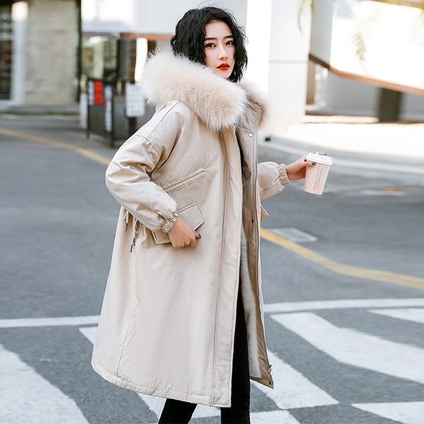 2020 new warm thick wide-waisted medium long hooded parka coat winter jacket women fur collar jacket female adjustable waist, Black
2020 new warm thick wide-waisted medium long hooded parka coat winter jacket women fur collar jacket female adjustable waist, Black