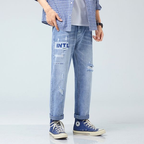 2020 new and trendy casual hole washed daisy pants 2020 new and jeans trendy men's casual hole washed jeans men's daisy pants, Blue
2020 new and trendy casual hole washed daisy pants 2020 new and jeans trendy men's casual hole washed jeans men's daisy pants, Blue