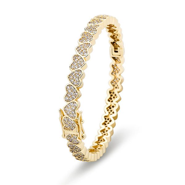 3 colors for options charm women bracelet gold plated cz heart bangle bracelet for girls women for party wedding nice gift, Black
3 colors for options charm women bracelet gold plated cz heart bangle bracelet for girls women for party wedding nice gift, Black