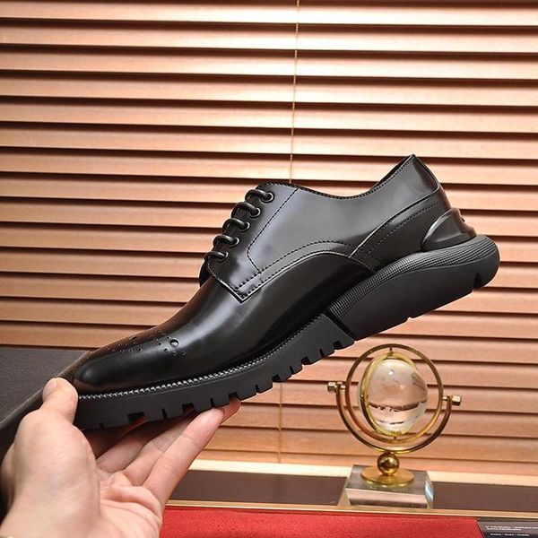 comfortable derby shoes vintage men 's shoes style luxury scarpe da uomo leather dress drop ship formal party office wedding lace -up, Black
comfortable derby shoes vintage men 's shoes style luxury scarpe da uomo leather dress drop ship formal party office wedding lace -up, Black