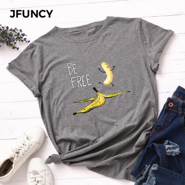 jfuncy plus size funny banana print t shirt women 100% cotton tshirt summer short sleeve harajuku tees women t-shirts female top, White
jfuncy plus size funny banana print t shirt women 100% cotton tshirt summer short sleeve harajuku tees women t-shirts female top, White