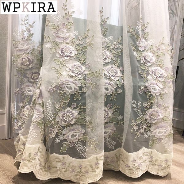 french romantic velvet embroidered voile curtain for living room floral pattern delicate tulle curtain for bedroom drape s467#40
french romantic velvet embroidered voile curtain for living room floral pattern delicate tulle curtain for bedroom drape s467#40