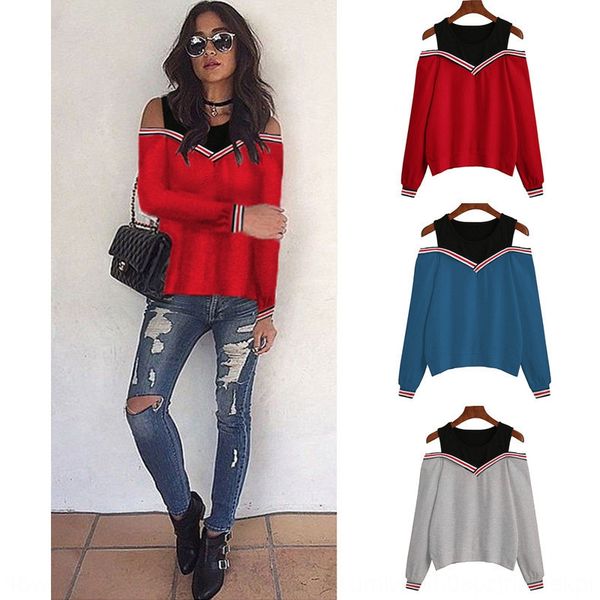 t-shirt sweater autumn fashion fake two-piece color matching off-shoulder sweater women's t-shirt, Black
t-shirt sweater autumn fashion fake two-piece color matching off-shoulder sweater women's t-shirt, Black