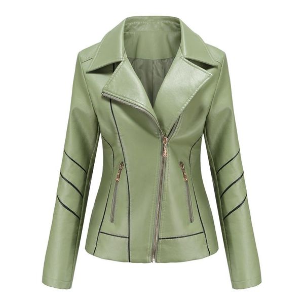 2020 mustard green spring autumn turn-down collar black leather jacket elegant faux leather jackets women moto biker pu outwear
2020 mustard green spring autumn turn-down collar black leather jacket elegant faux leather jackets women moto biker pu outwear