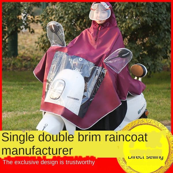 electric fashion men and women single double brim raincoat motorcycle motorcycle waterproof raincoat, Red;brown
electric fashion men and women single double brim raincoat motorcycle motorcycle waterproof raincoat, Red;brown