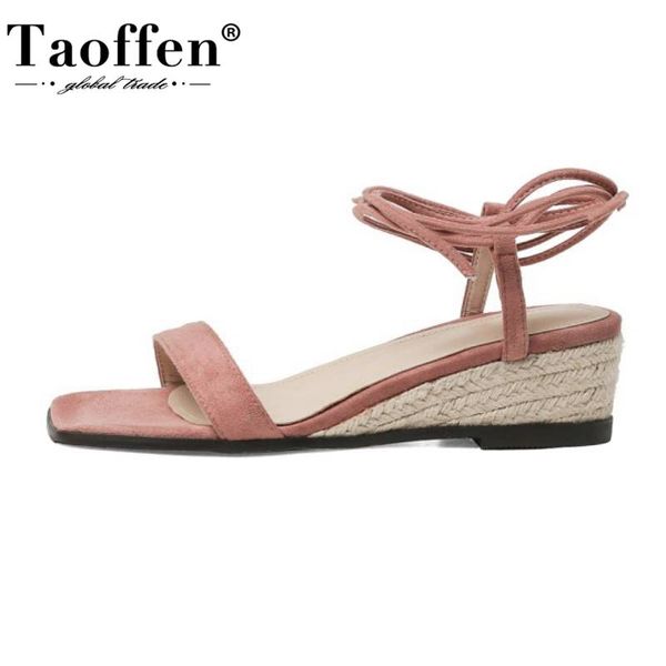 taoffen women sandals real leather wedges women summer shoes fashion sweet shoes office ladies size 34-39, Black
taoffen women sandals real leather wedges women summer shoes fashion sweet shoes office ladies size 34-39, Black