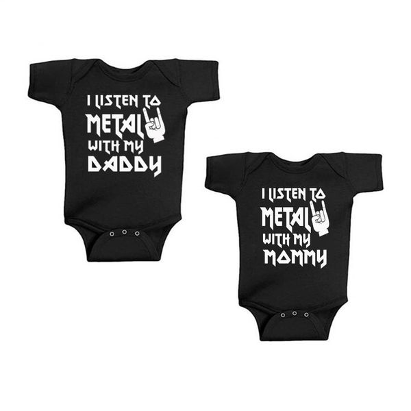i listen to metal with my daddy and mommy funny newborn baby bodysuit short sleeve body baby boy girl onesie romper clothes, Blue
i listen to metal with my daddy and mommy funny newborn baby bodysuit short sleeve body baby boy girl onesie romper clothes, Blue