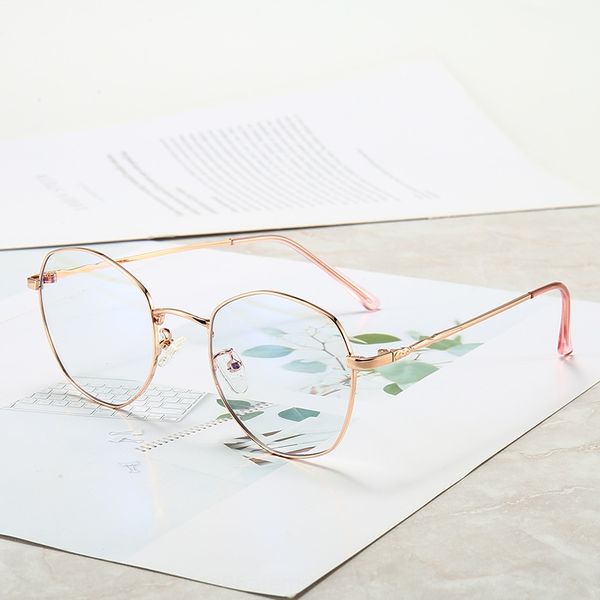 classic irregular metal frame and women's same blue-proof myopia glasses myopia glasses frame men's, Silver
classic irregular metal frame and women's same blue-proof myopia glasses myopia glasses frame men's, Silver