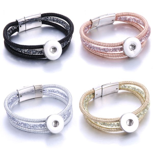 new magnet buckle 18mm snap button bracelet & bangle multi-turn leather rope bracelet fit 18mm diy snap button jewelry, Red;blue
new magnet buckle 18mm snap button bracelet & bangle multi-turn leather rope bracelet fit 18mm diy snap button jewelry, Red;blue