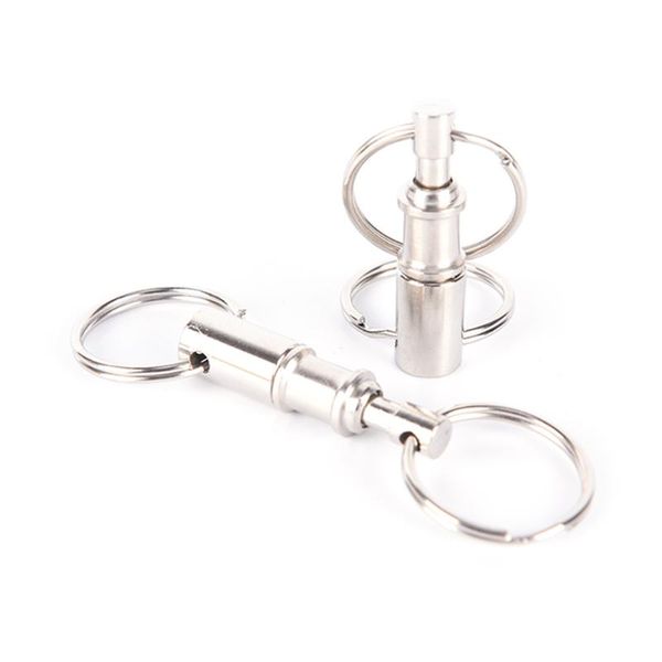 3/5pcs convenient detachable removable pull apart quick release keychain key rings snap lock holder high quality, Silver
3/5pcs convenient detachable removable pull apart quick release keychain key rings snap lock holder high quality, Silver