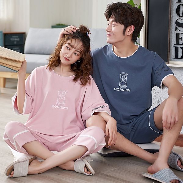 d0kme new couple pajamas short-sleeved capri pants women's casual korean men's summer wear outdoor suit clothes home clothes home, Blue;red
d0kme new couple pajamas short-sleeved capri pants women's casual korean men's summer wear outdoor suit clothes home clothes home, Blue;red