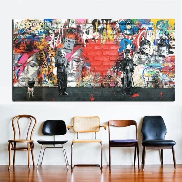 street art colorful love is the answer abstract oil printing on canvas wall art poster pictures for living room modern home decor
street art colorful love is the answer abstract oil printing on canvas wall art poster pictures for living room modern home decor