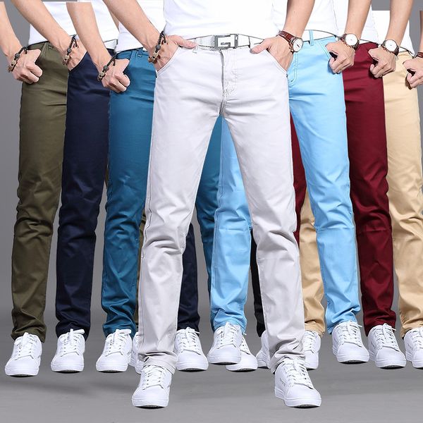 2020 autumn new style men's casual pants slim fit solid color men business casual trousers, Black
2020 autumn new style men's casual pants slim fit solid color men business casual trousers, Black