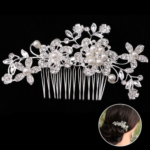 crystal pearl flower hair combs tiaras floral hair pins headpiece women head jewelry bridal wedding crown accessories vl, Golden;silver
crystal pearl flower hair combs tiaras floral hair pins headpiece women head jewelry bridal wedding crown accessories vl, Golden;silver