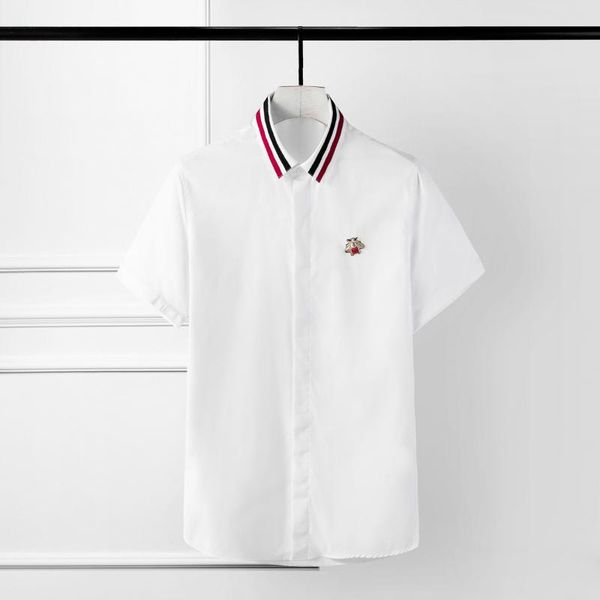 new ribbon collar mens shirts luxury bee design long sleeve solid color mens dress shirts plus size 4xl slim fit man, White;black
new ribbon collar mens shirts luxury bee design long sleeve solid color mens dress shirts plus size 4xl slim fit man, White;black