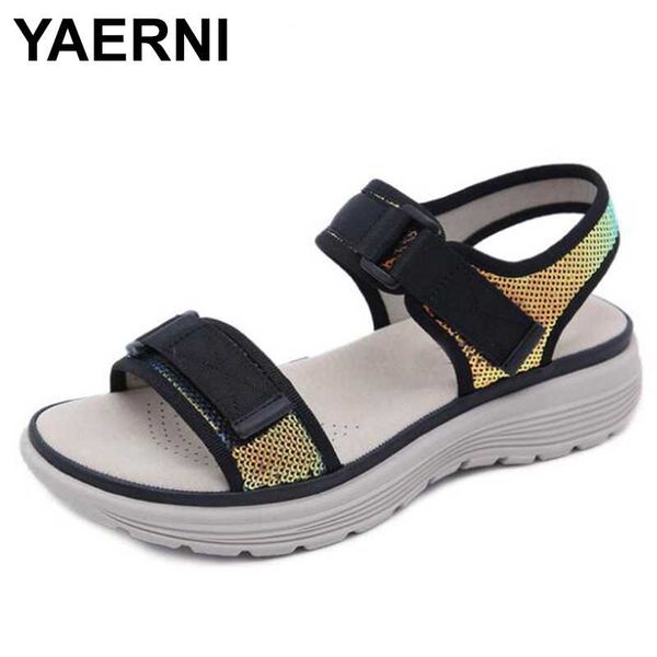 yaerniwomen's sports sandals wedge sandals for women summer new women's shoes student fashion glitter sandalia feminina, Black
yaerniwomen's sports sandals wedge sandals for women summer new women's shoes student fashion glitter sandalia feminina, Black