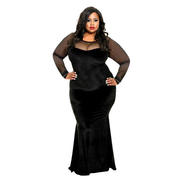 women designer dresses mesh panelled sheer dresses casual long sleeve long sleeve dresses plus size women clothing, Black;gray
women designer dresses mesh panelled sheer dresses casual long sleeve long sleeve dresses plus size women clothing, Black;gray