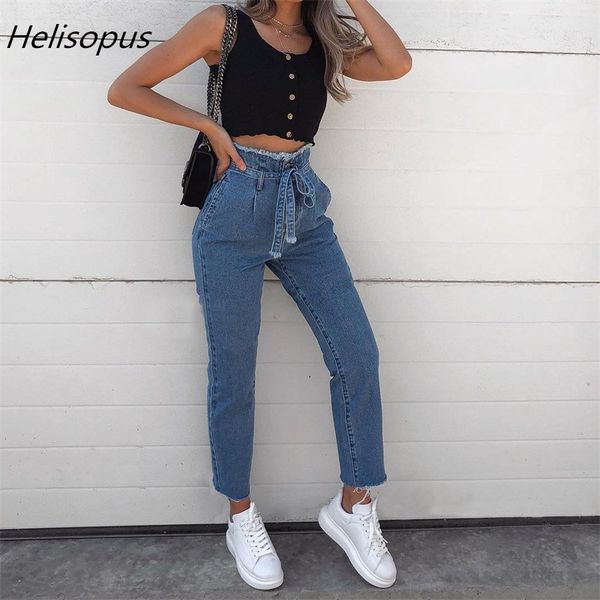 women's jeans helisopus fashion women ripped belted denim pants vintage high waist streetwear pencil, Blue
women's jeans helisopus fashion women ripped belted denim pants vintage high waist streetwear pencil, Blue