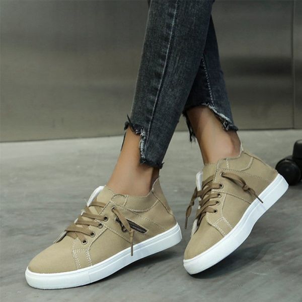 women sneakers woman 2020 up vulcanized ladies fashion canvas shoes women's lace casual footwear female comfot flats plus size, Black
women sneakers woman 2020 up vulcanized ladies fashion canvas shoes women's lace casual footwear female comfot flats plus size, Black