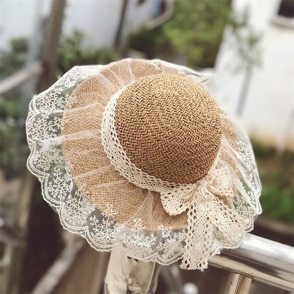 literary style sunshade straw lace big lace bow big edge children's straw hat sunshade baby sun hat, Blue;gray
literary style sunshade straw lace big lace bow big edge children's straw hat sunshade baby sun hat, Blue;gray