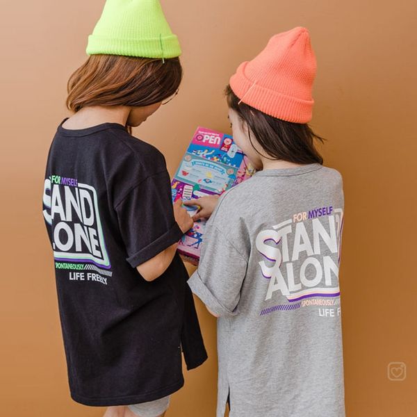 v2ssr 2020 t-shirt clothclothing cotton cloth summer new fashion printed mid-length cotton girl short-sleeved t-shirt korean style parent-ch, Blue 
v2ssr 2020 t-shirt clothclothing cotton cloth summer new fashion printed mid-length cotton girl short-sleeved t-shirt korean style parent-ch, Blue