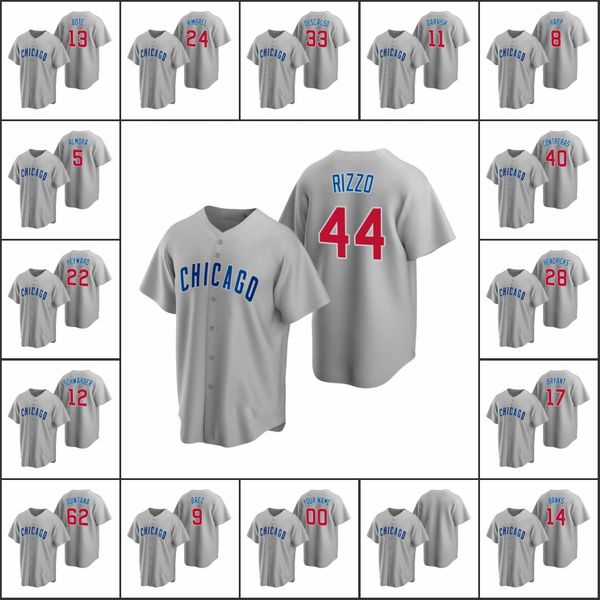 chicago cubs #9 javier baez 44 anthony rizzo 17 kris bryant 13 david bote men women youth custom gray replica road jersey
chicago cubs #9 javier baez 44 anthony rizzo 17 kris bryant 13 david bote men women youth custom gray replica road jersey