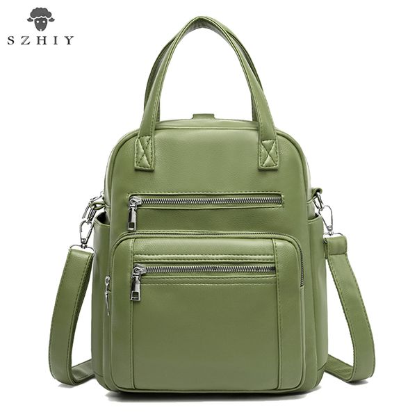women backpack pu leather multifunction school bag multi pocket candy colors mother bag fashion designer luxury red 
women backpack pu leather multifunction school bag multi pocket candy colors mother bag fashion designer luxury red