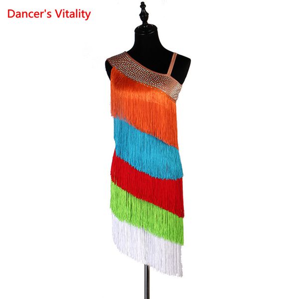 professional customized women latin ballroom dress waltz modern dance tango cha-cha fringed sleeveless diamond dress, Black;red
professional customized women latin ballroom dress waltz modern dance tango cha-cha fringed sleeveless diamond dress, Black;red